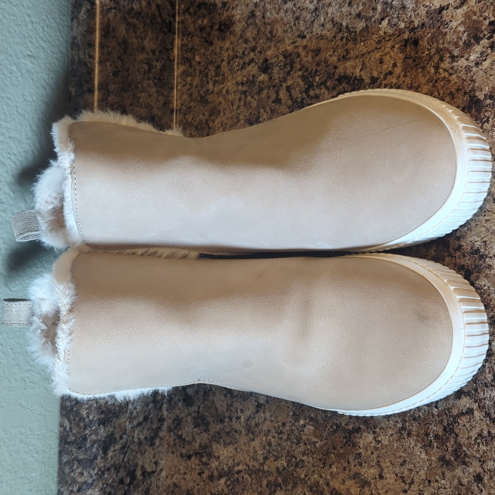 Fur ankle boots